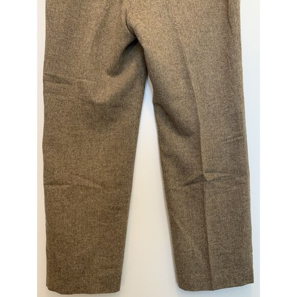 Eddie Bauer Blakely Fit Tweed Wool Blend Straight Leg High Rise Trousers SZ 16 - Picture 6 of 12